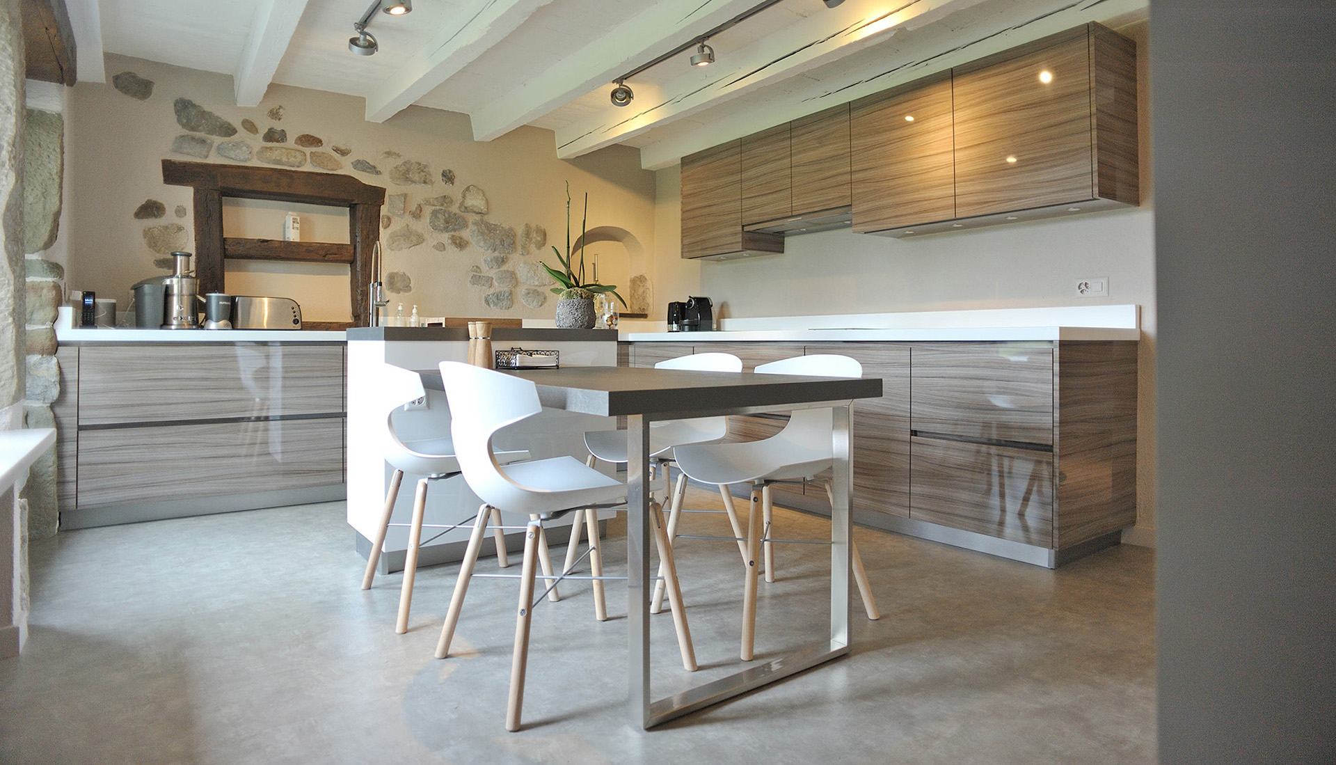 Village House in Jussy Kitchen