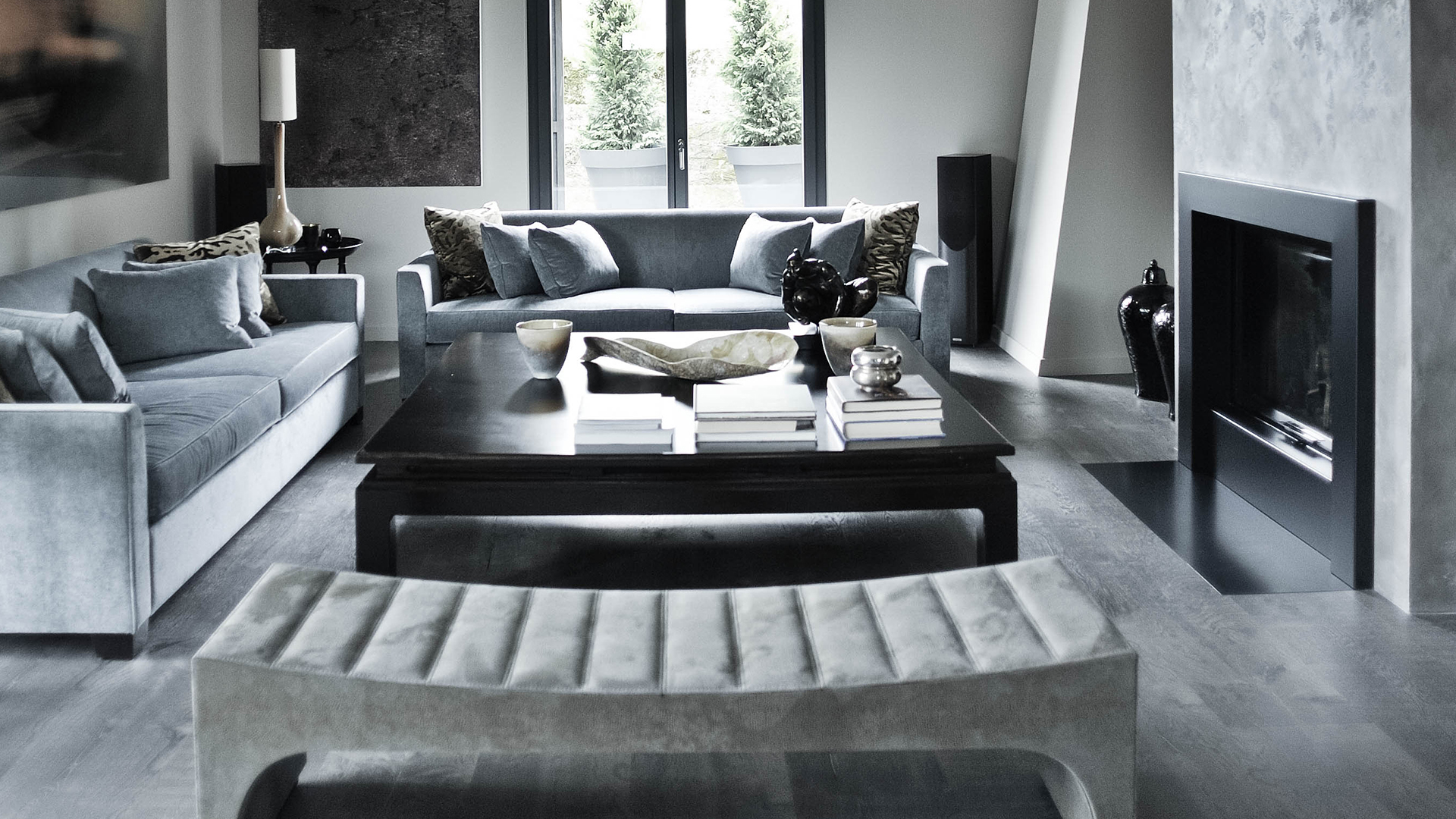 Village House in Jussy Living room